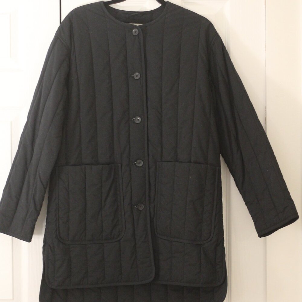 Everlane Cotton Midi Quilted Liner Jacket